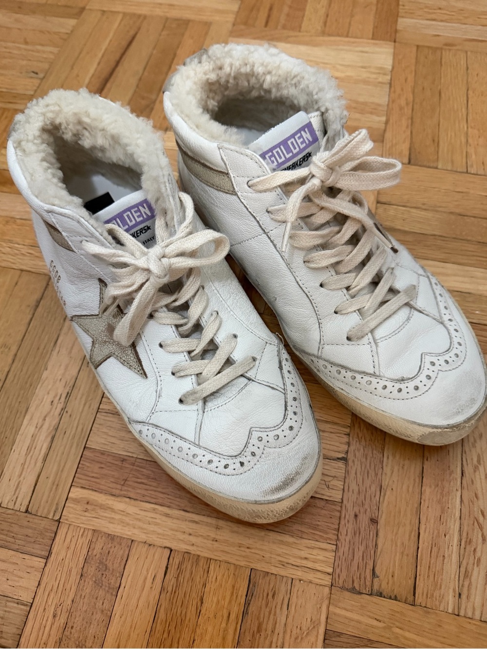 Golden Goose Mid Star Shearling Lined